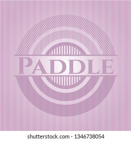 Paddle pink emblem. Vintage.