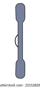 Paddle protective cover pictogram vector illustration.