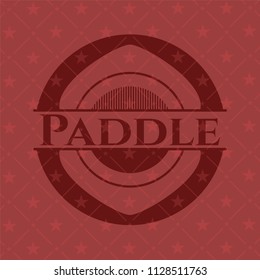 Paddle red emblem