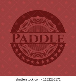 Paddle red emblem