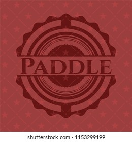 Paddle red emblem