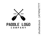 Paddle retro logo design inspiration