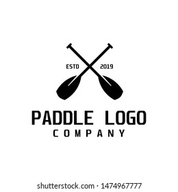 Paddle retro logo design inspiration