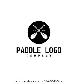 Paddle retro logo design inspiration