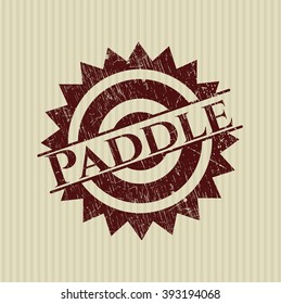 Paddle rubber grunge stamp