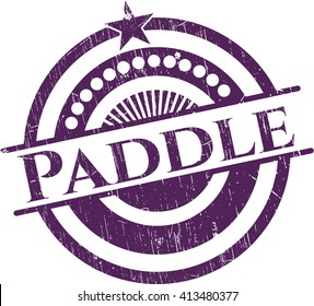 Paddle rubber grunge texture seal