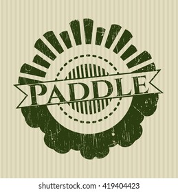 Paddle rubber grunge texture seal