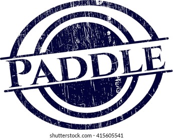 Paddle rubber seal with grunge texture