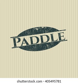 Paddle rubber stamp