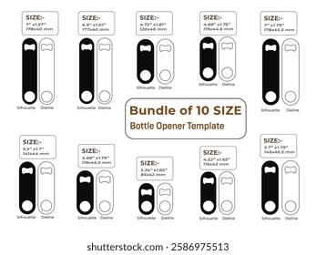 Paddle shape bottle opener Template