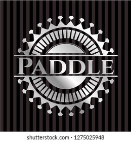 Paddle silver badge or emblem