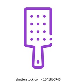 Vector de iconos de expansión de remo. Signo de desplazamiento de la barra de esquema. Ilustración de símbolo de contorno aislado