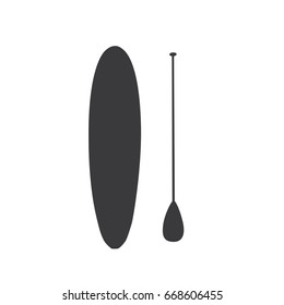 Paddle surf icon, vector illustration design. Summer objects collection.