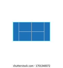paddle tennis court on white background vector