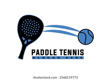 Paddle Tennis sports logo vector especially for sport team, club, community.