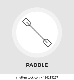 Paddle vector icon isolated on the white background.