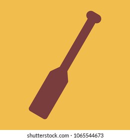 Paddle vector icon . Sport rowing, travel kayaking, activity extreme illustration