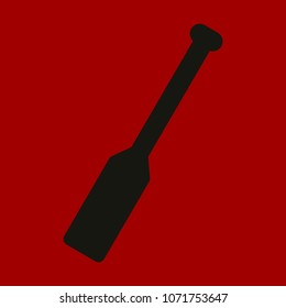 Paddle vector icon . Sport rowing, travel kayaking, activity extreme illustration