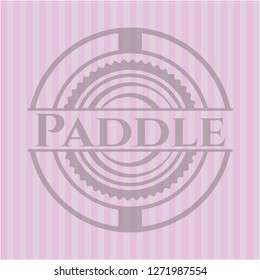 Paddle vintage pink emblem