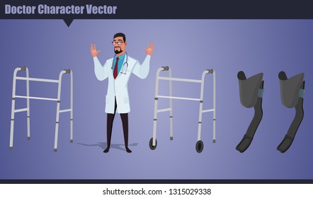 Paddle Walker and Below Knee Leg Sport Prosthetics 