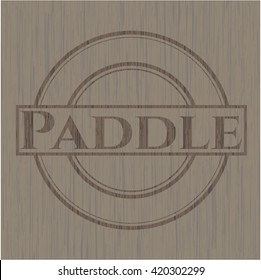 Paddle wood emblem