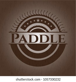 Paddle wooden emblem