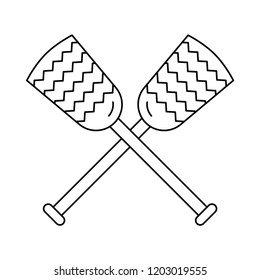 paddles oars. canoe.