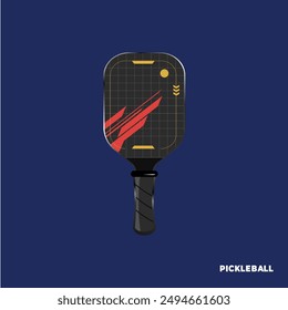 Paddles of pickleball sport design 