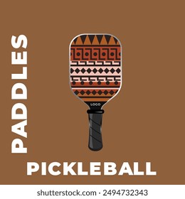 Paddles of pickleball sport design 