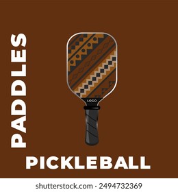 Paddles of pickleball sport design 