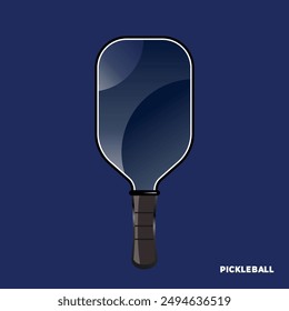 Paddles of pickleball sport illustration