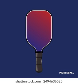 Paddles of pickleball sport illustration