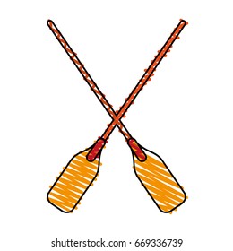 paddles vector illustration