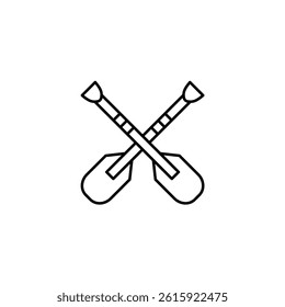 Paddles vector line icon icons design