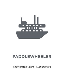paddlewheeler icon. paddlewheeler design concept from Transportation collection. Simple element vector illustration on white background.