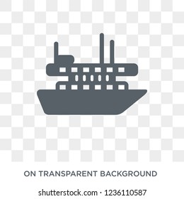 paddlewheeler icon. paddlewheeler design concept from Transportation collection. Simple element vector illustration on transparent background.