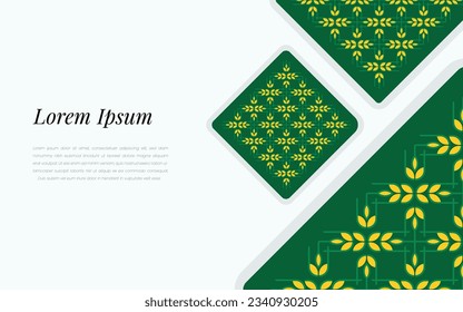 Paddy pattern wallpaper. Paddy vector with free space for text. Rice pattern.