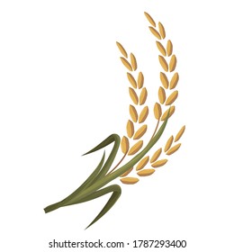 paddy rice premium organic natural product banner logo vector design