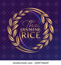 paddy rice premium organic natural product banner logo vector design