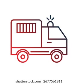 Ícone de vagão paddy com fundo branco vetor ilustração stock