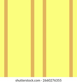 Vetor de textura sem costura preenchido, padrão de faixa real vertical. Fundo de tecido de linhas têxteis racionais na paleta de cores de limão e laranja.