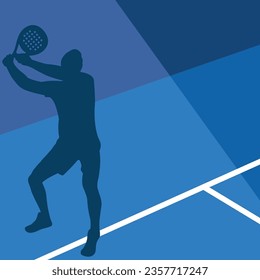 Padel background padel player court background design vector