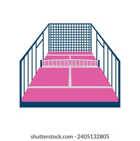 padel court illustration design isolated