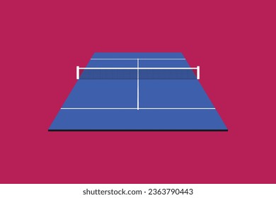 Padel court illustration design vector