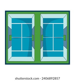 padel court nobody illustration isolated