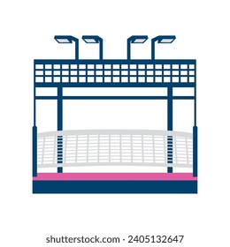 padel court synthetic illustration isolated