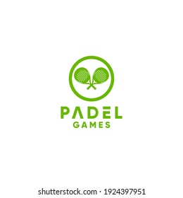 Padel Games Logo Design Vector