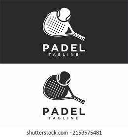 Padel logo in modern minimalist style