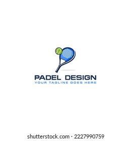 Padel logo in modern minimalist style