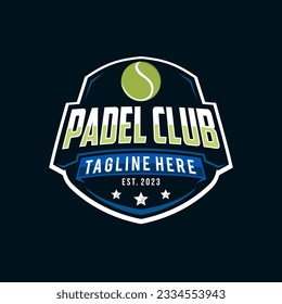Padel logo in modern style